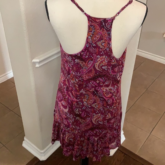 Hollister plum paisley print razorback mini dress - Picture 10 of 14